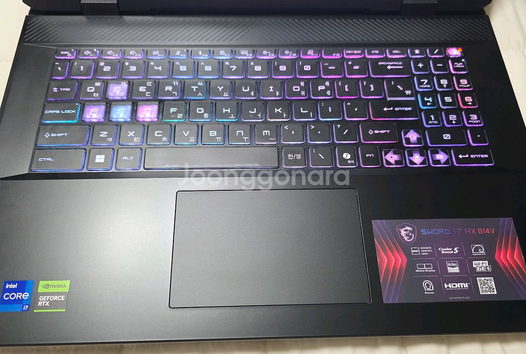 MSI Sword 17 HX 고사양 게이밍 노트북--2