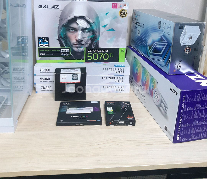 올화이트 크라켄 9800x3d 컴퓨터 완본체/반본체--4