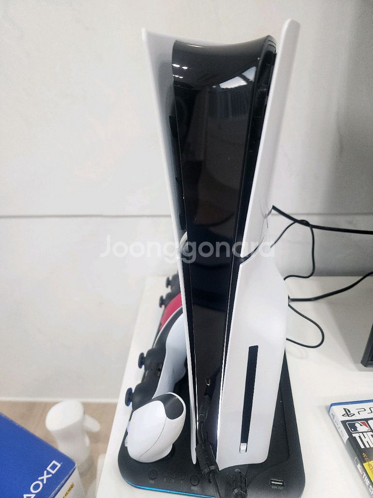 플스5 2018a 슬림디스크+추가 듀얼센스+충전거치대--2