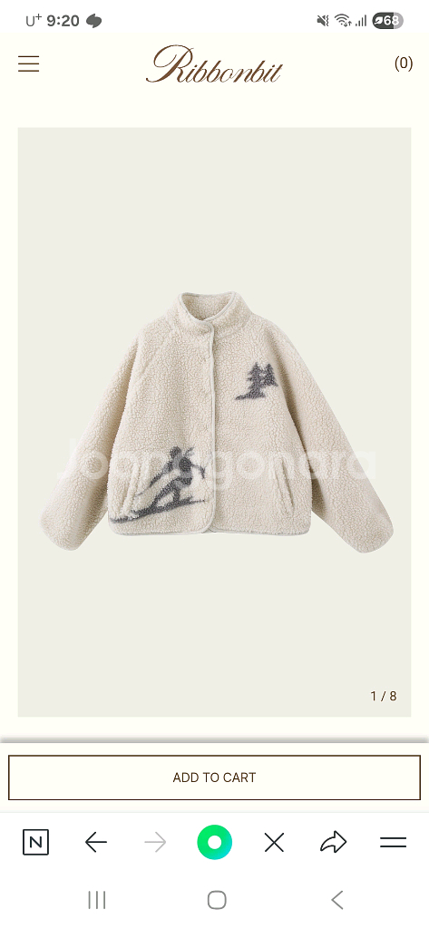 리본빛 플리스 자켓 Ski Dumble Fleece--0