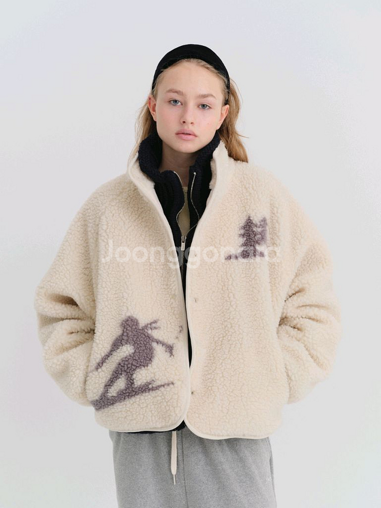리본빛 플리스 자켓 Ski Dumble Fleece--5