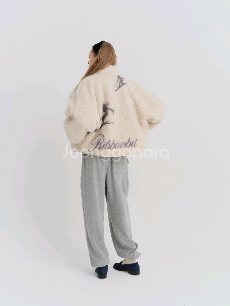 리본빛 플리스 자켓 Ski Dumble Fleece--6