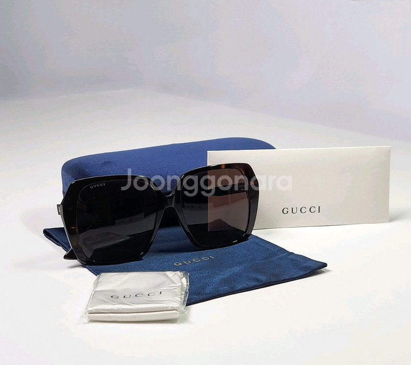 구찌 명품 하바나 스퀘어 선글라스 [새상품&정품]--0