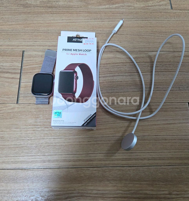 애플워치10 42mm 실버 배터리효율100, 보증26년--0