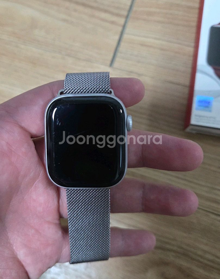 애플워치10 42mm 실버 배터리효율100, 보증26년--1