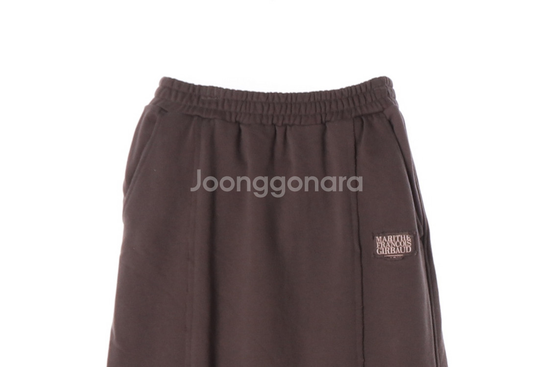 [S]마리떼 프랑소와 저버 코코아 밴딩 롱 플레어스커트--1