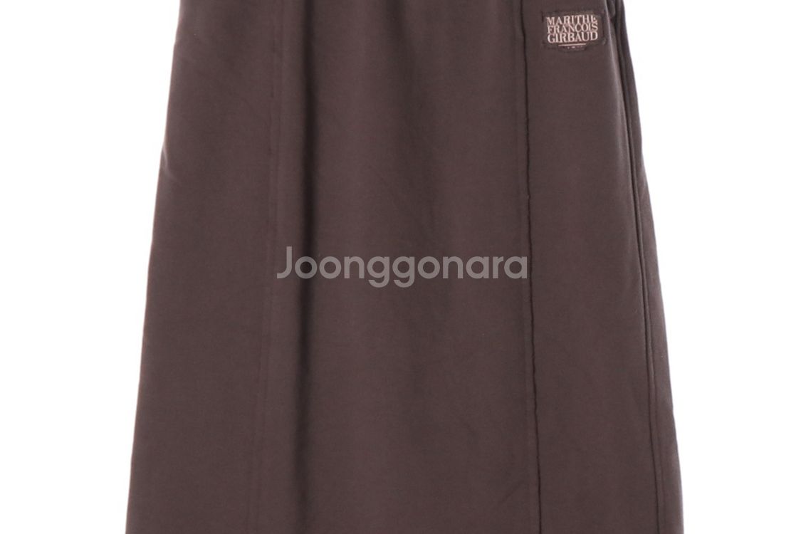 [S]마리떼 프랑소와 저버 코코아 밴딩 롱 플레어스커트--2