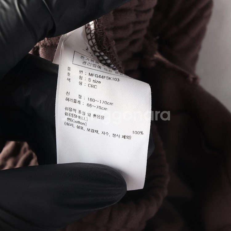 [S]마리떼 프랑소와 저버 코코아 밴딩 롱 플레어스커트--6