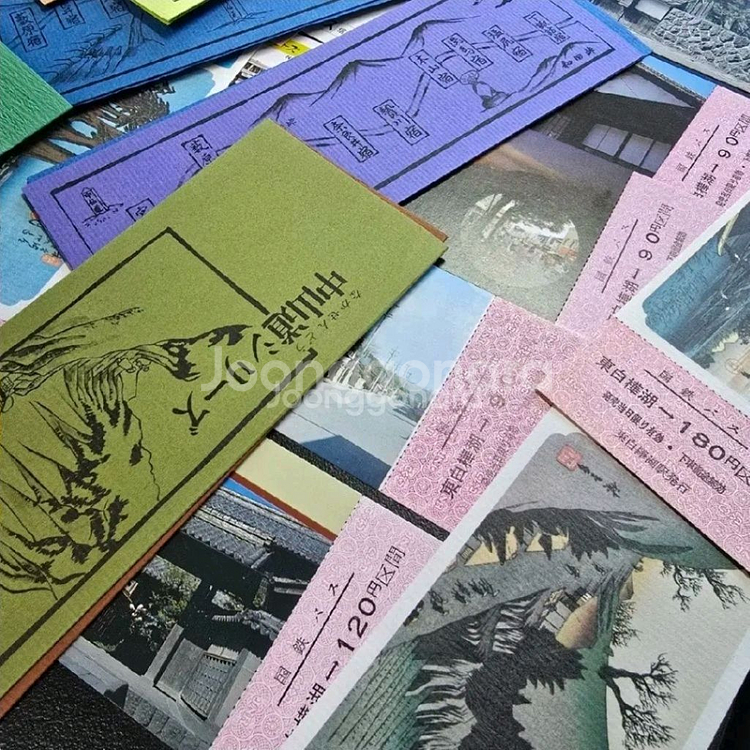 골동품 수집 일본 옛날 고속버스표 외 미사용다수--7