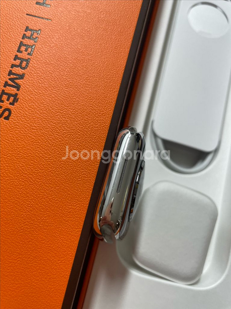 애플워치8에르메스 실버 41mm 신품급--4