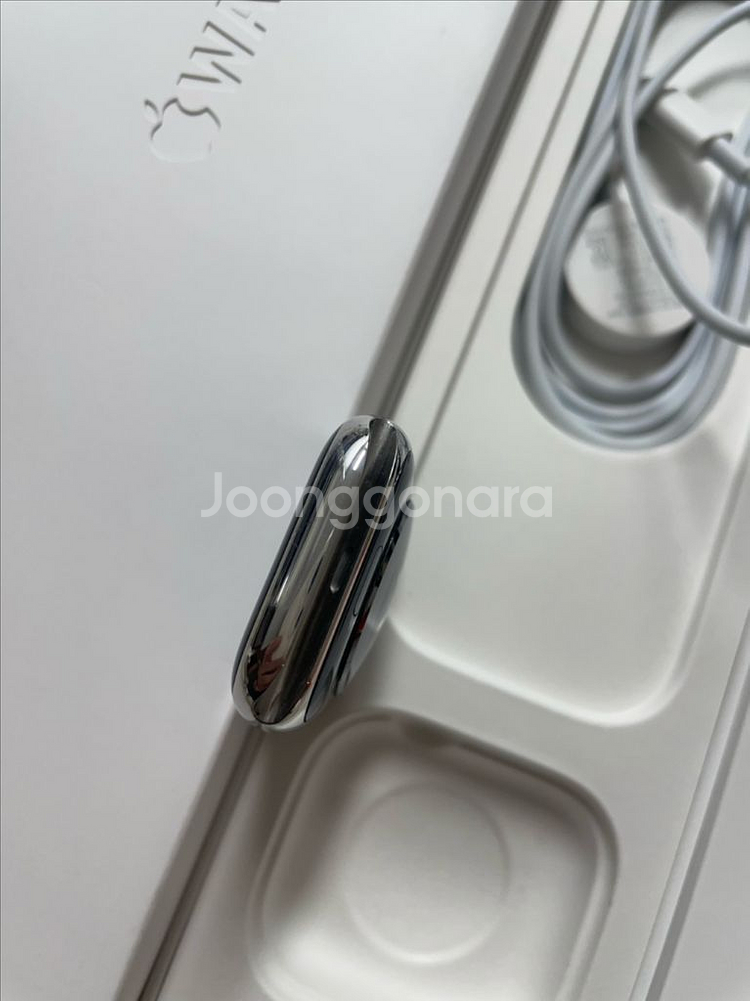 애플워치8스테인리스 45mm S급 실버--4