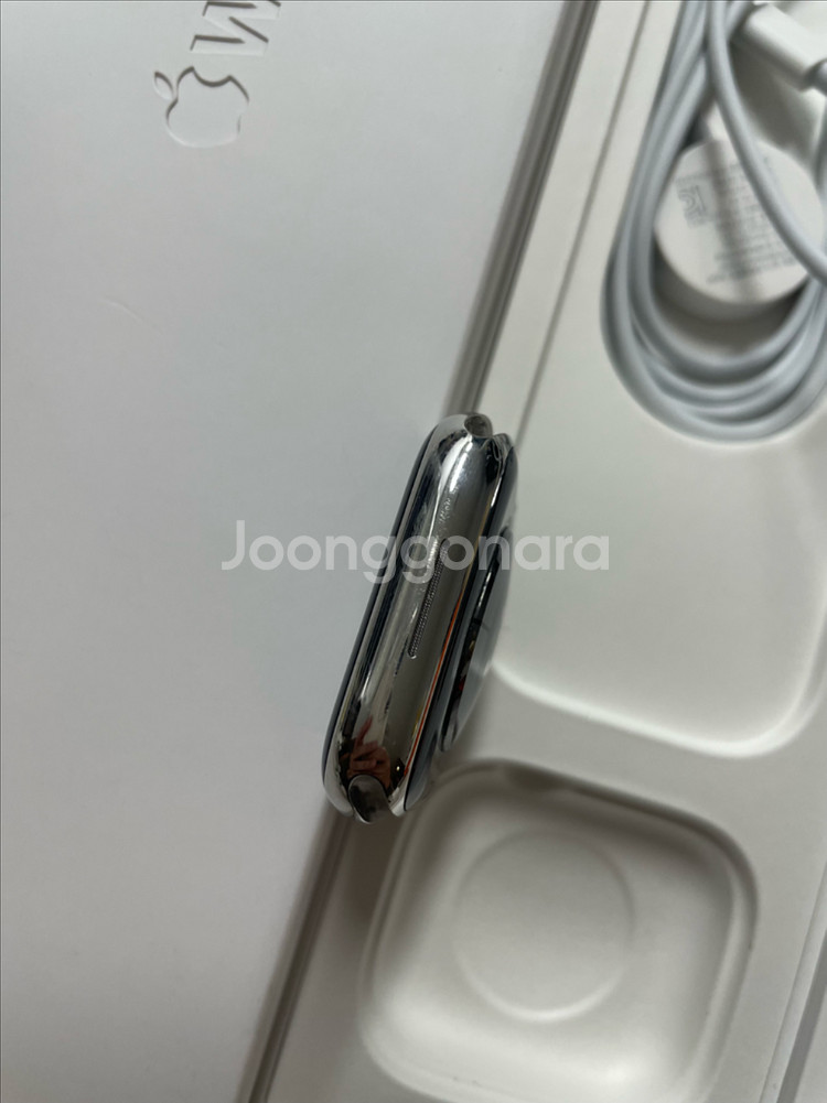 애플워치8스테인리스 45mm S급 실버--5