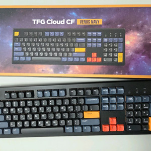 한성 TFG Cloud CF 저소음키보드 딥블루 뽀송