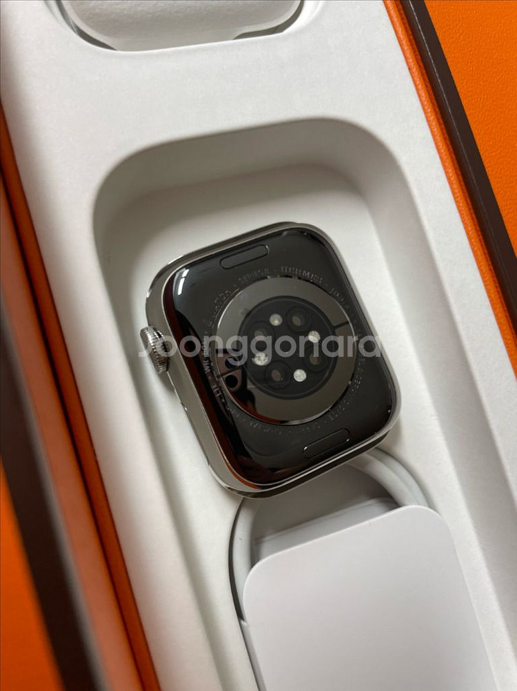 애플워치8에르메스 실버 41mm 신품급--2