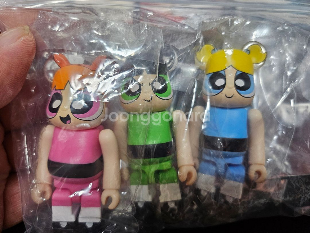 베어브릭 50탄 파워퍼프걸 정/역 새상품--1