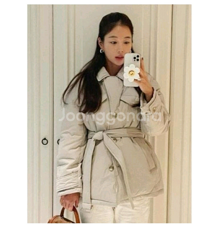 온앤온 벨티드 하프 구스 다운 패딩 점퍼/1/55--6