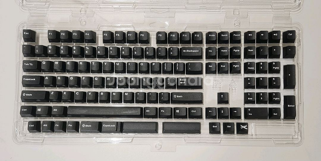 mistel 블랙이색 wob 키캡 oem 프로파일--0