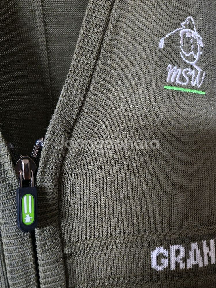 먼싱웨어 골프 남성 집업조끼 M--2