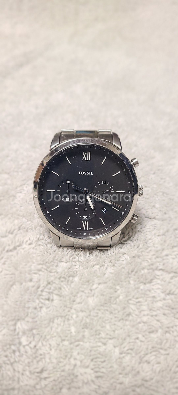 파슬 메탈 남성 시계 43mm--0