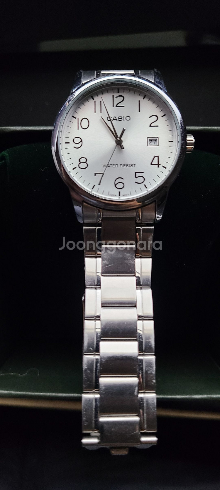 카시오 메탈 남녀 공용 시계 36mm--0