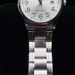 카시오 메탈 남녀 공용 시계 36mm