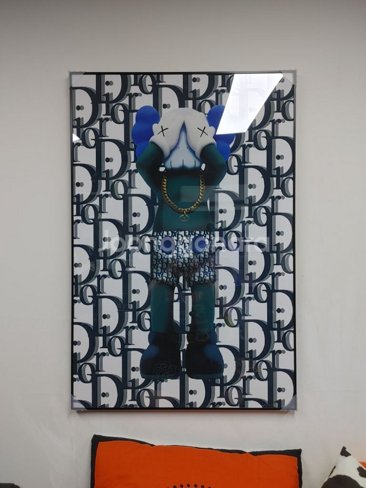 디올 카우스 콜라보 대형 팝아트 그림 액자 인테리어소품--0