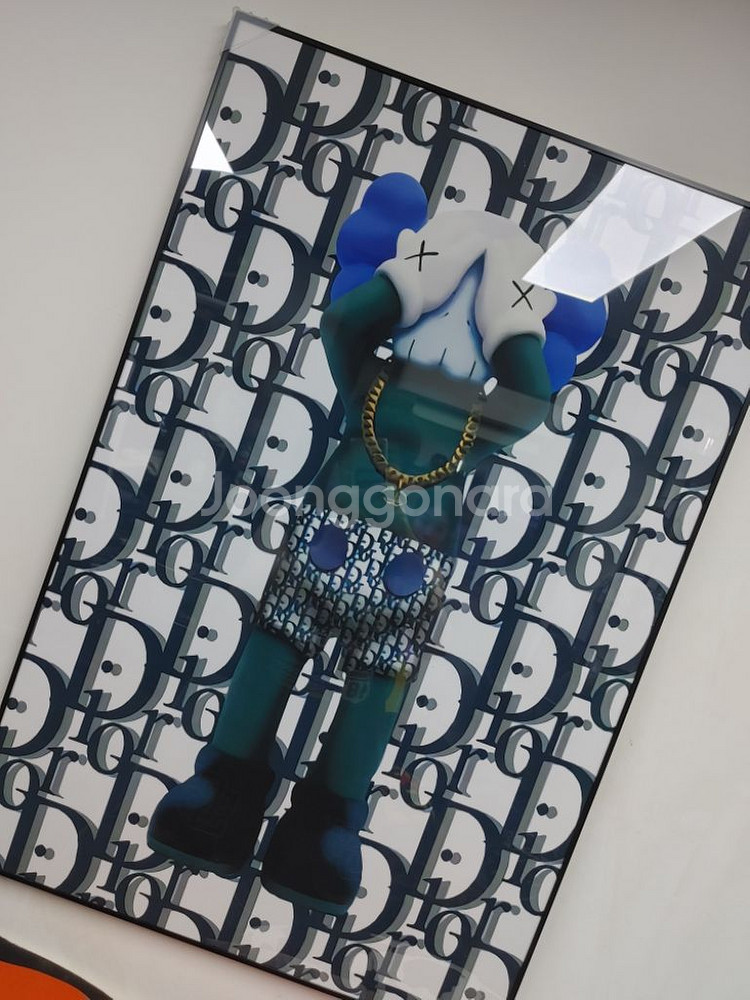 디올 카우스 콜라보 대형 팝아트 그림 액자 인테리어소품--1