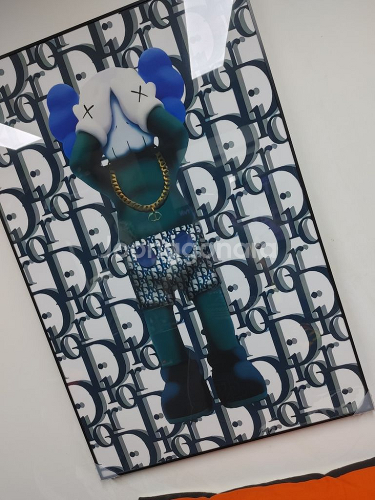 디올 카우스 콜라보 대형 팝아트 그림 액자 인테리어소품--2