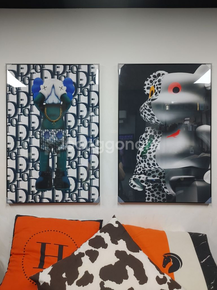 디올 카우스 콜라보 대형 팝아트 그림 액자 인테리어소품--6