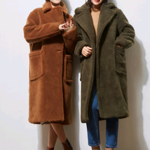 테디베어 롱 코트