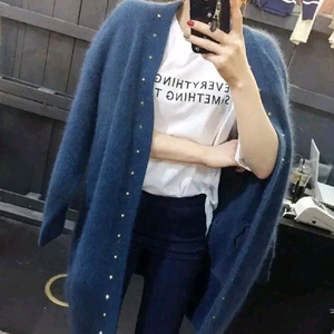 스터드 롱 가디건