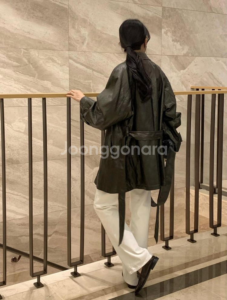 레더자켓 새상품 (밤색)--1