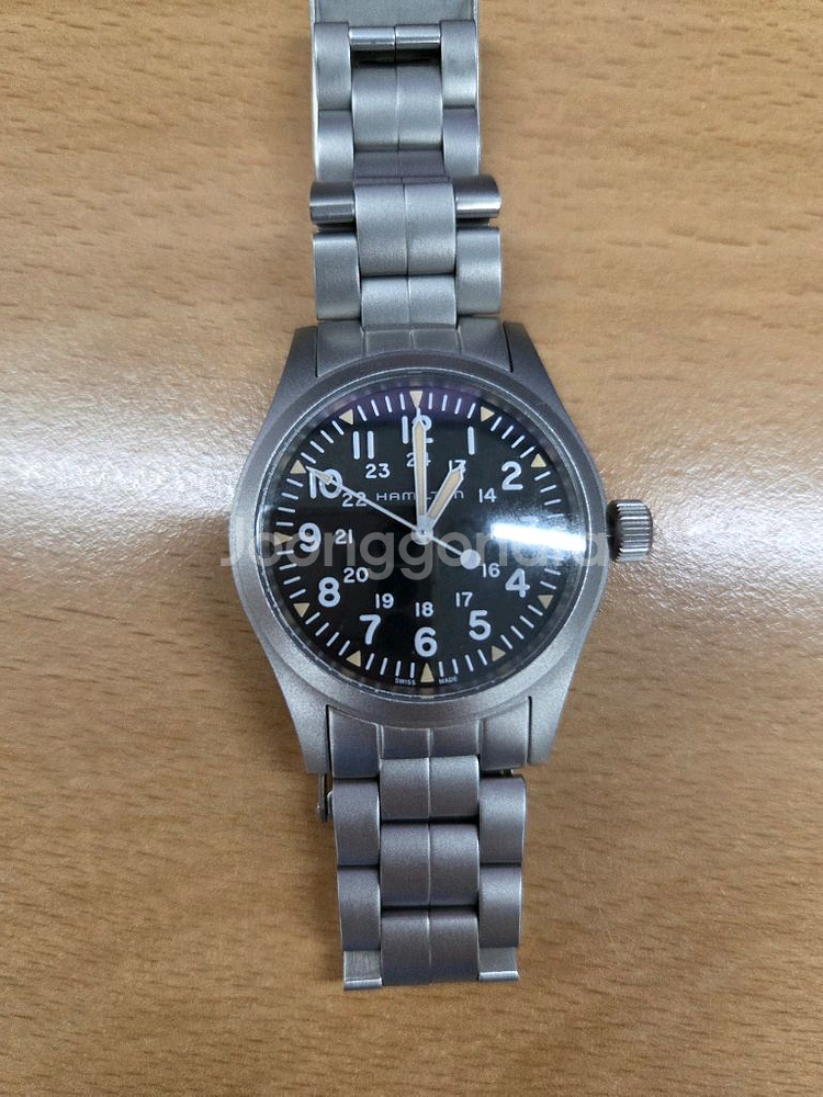 해밀턴 카키필드 메카니컬 38mm--0