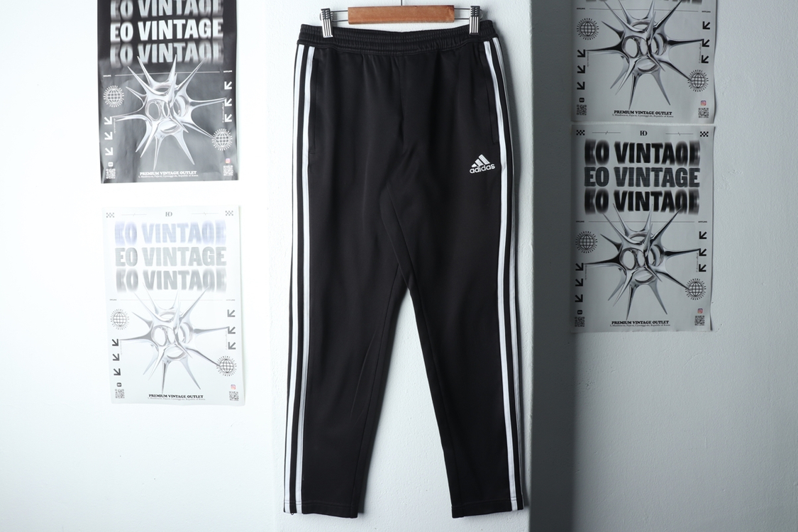 W(XS) 아디다스 트레이닝복 바지 약기모 블랙 삼선 이미지