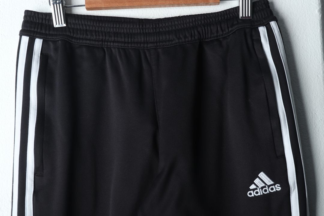 W(XS) 아디다스 트레이닝복 바지 약기모 블랙 삼선 이미지