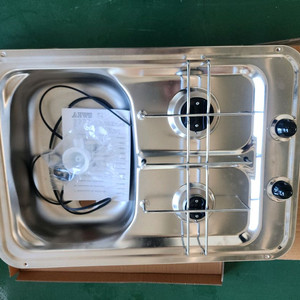 캠핑카 가스렌지 2구 새상품