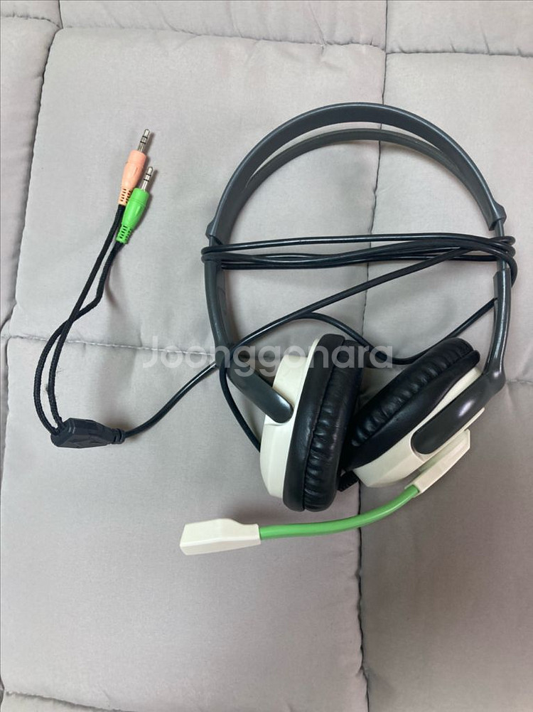 유선 헤드셋 마이크 최저 급처 ES - LX310LAB--0