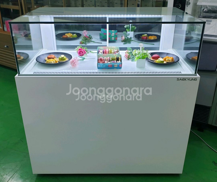 카페용 마카롱 샌드위치 냉장 쇼케이스 앞1단뒤2단--2