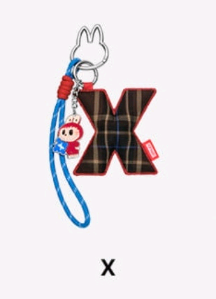 라부부 이니셜 알파벳 키링 판매합니다 알파벳 X 새상품--0