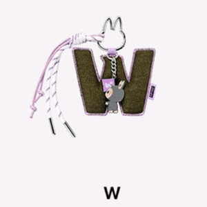 라부부 알파벳 이니셜 키링 w 새상품 판매