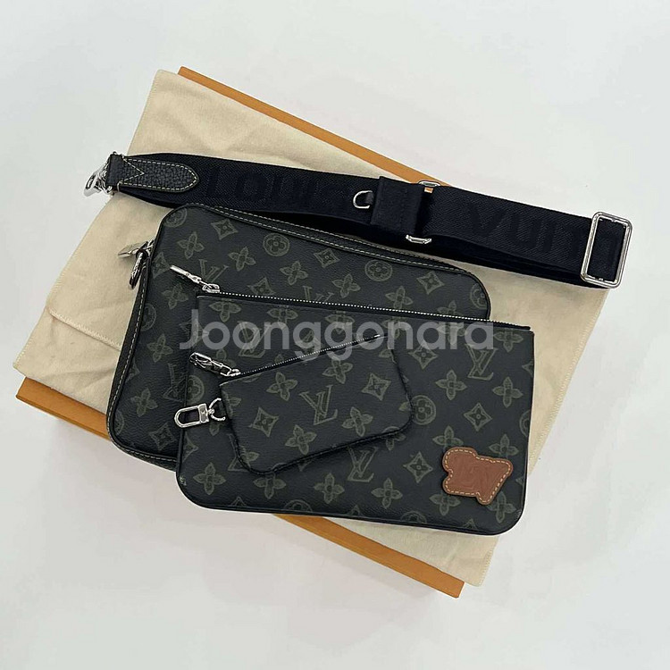 [풀구성/한정판]루이비통 베버리힐즈 트리오 메신저--0
