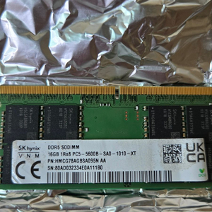 노트북용 메모리 램 SK DDR5 16GB 5600판매