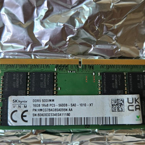 노트북용 메모리 램 SK DDR5 16GB 5600판매