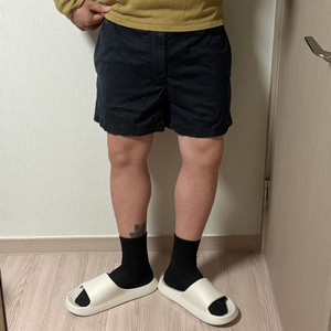정품 아크네스튜디오 앤디새틴 밴딩 쇼츠팬츠 블랙 반바지