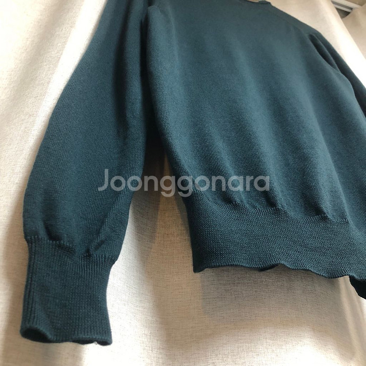 프레드페리 다크 그린 브이넥 니트 S--6