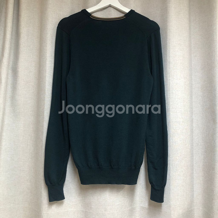 프레드페리 다크 그린 브이넥 니트 S--5