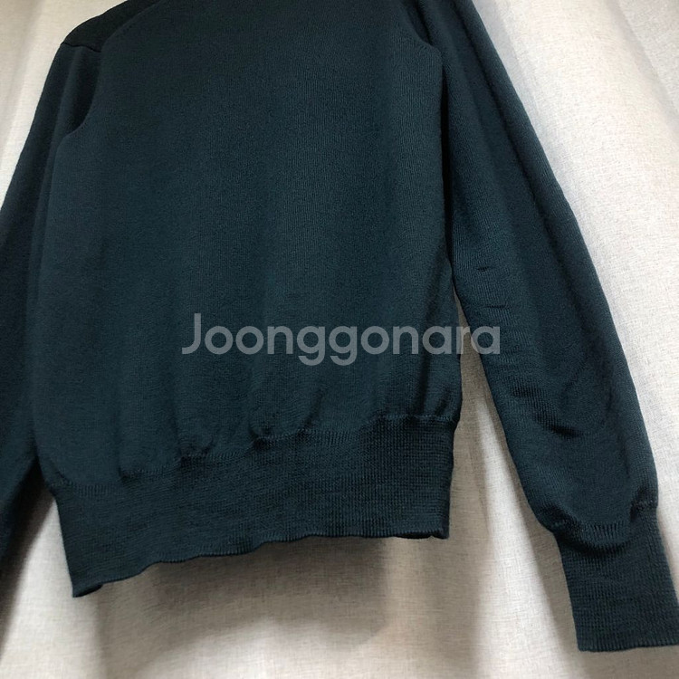 프레드페리 다크 그린 브이넥 니트 S--7