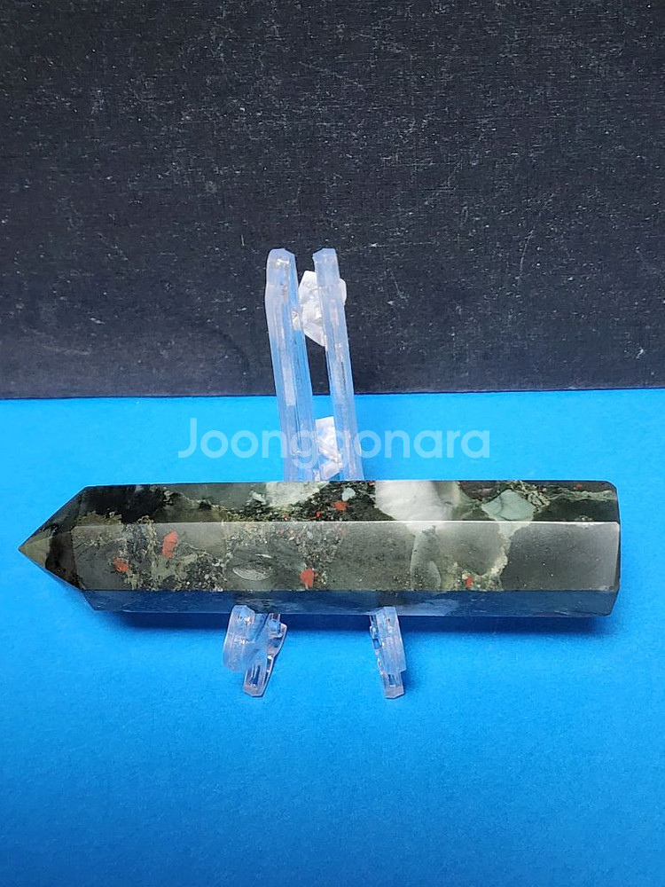 블러드스톤 육각기둥(10cm)--3