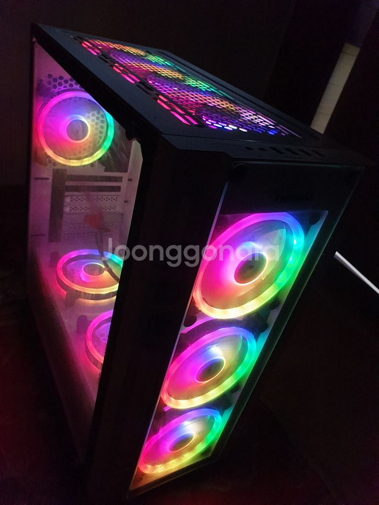 다얼유 태풍의눈 강화유리 RGB 화이트 9F--7