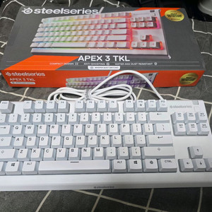 스틸시리즈 Apex 3 TKL 화이트 유선 키보드